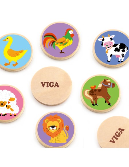 VIGA Memory-Spiel – niedliche Tiere für Kinder