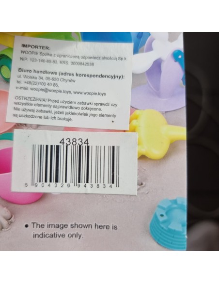 WOOPIE smėlio formelės 6 el. – kūrybiškas žaidimas paplūdimyje