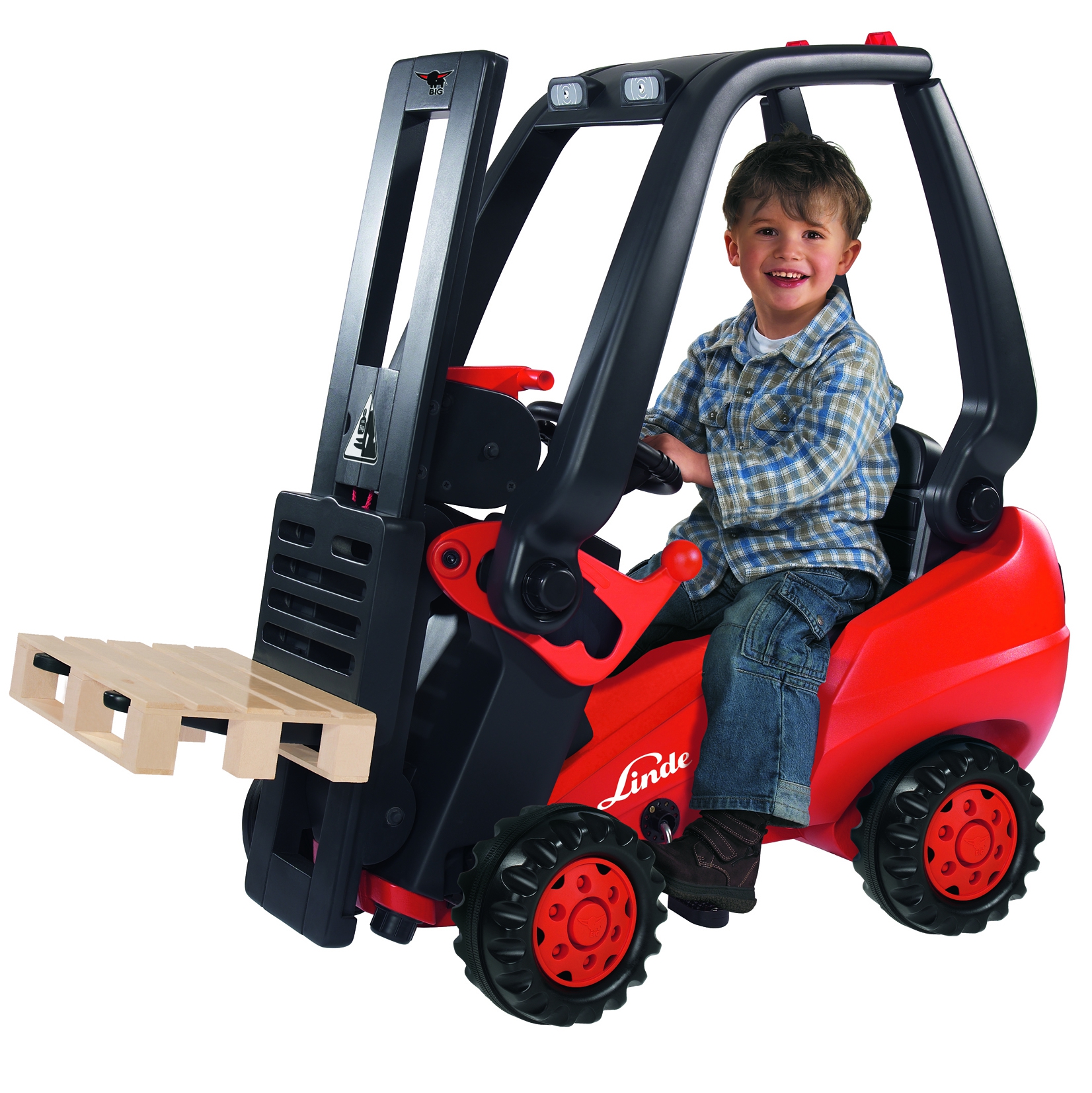 Wózek widłowy na pedały linde forklift