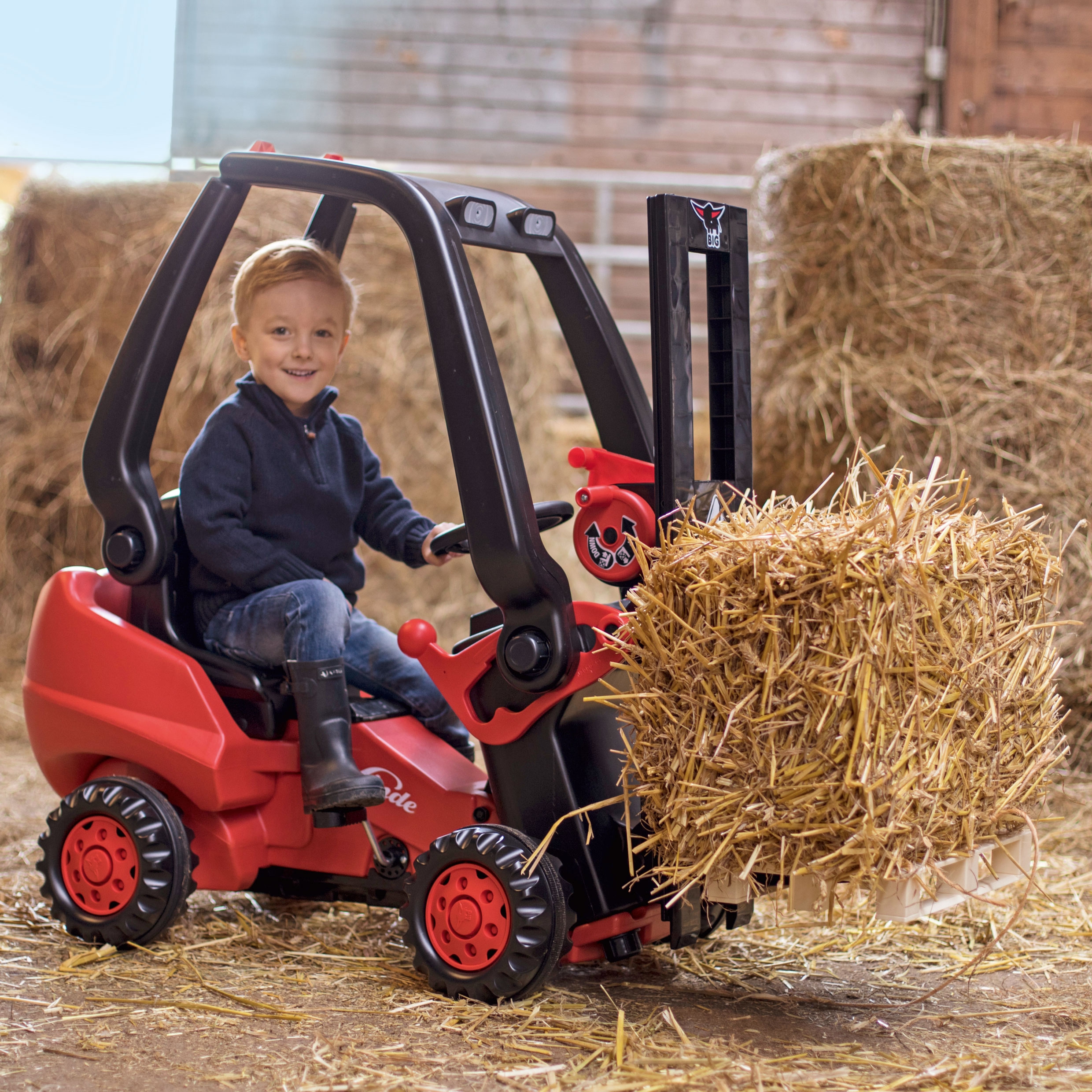 Wózek widłowy na pedały linde forklift