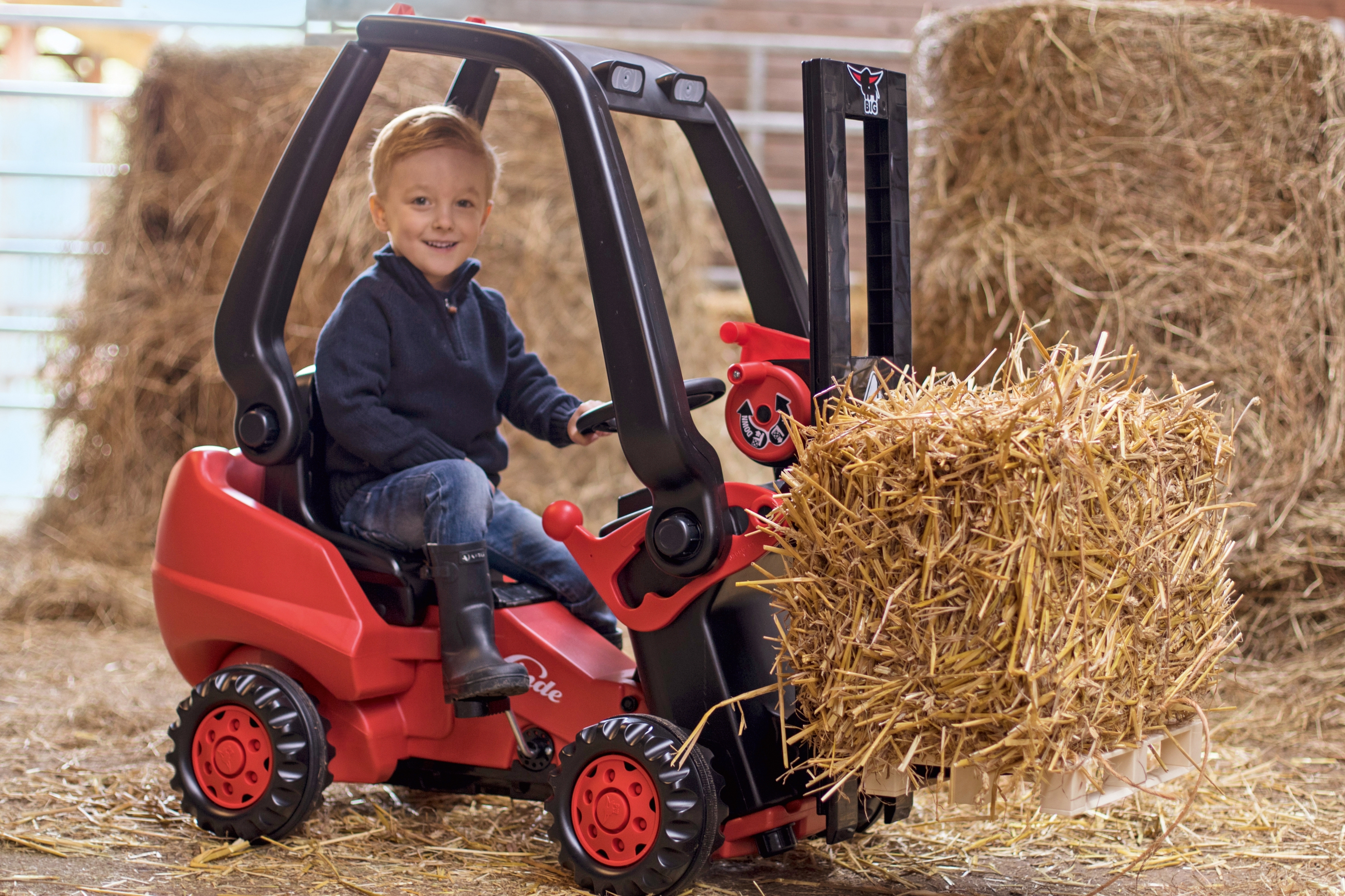 Wózek widłowy na pedały linde forklift
