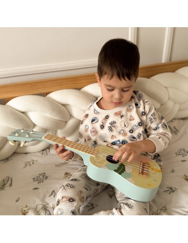 Medinė ukulelė vaikams CLASSIC WORLD mėlyna