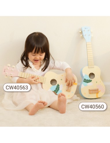 Medinė ukulelė vaikams CLASSIC WORLD mėlyna