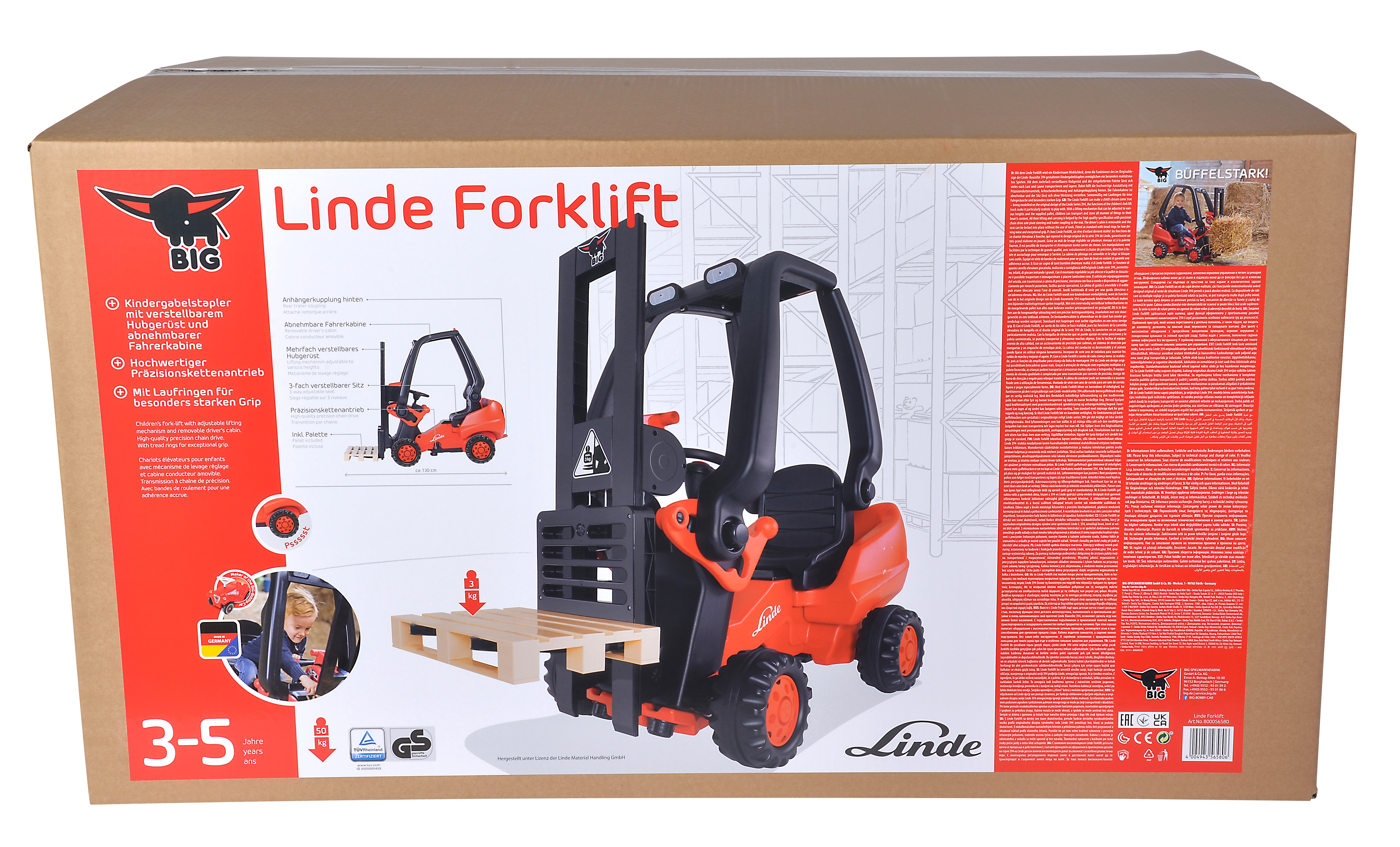 Wózek widłowy na pedały linde forklift