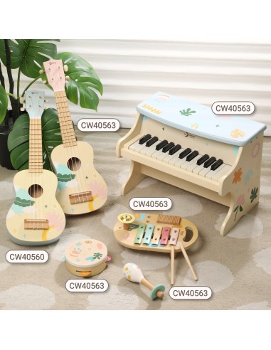 Medinė ukulelė vaikams CLASSIC WORLD mėlyna