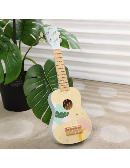 Medinė ukulelė vaikams CLASSIC WORLD mėlyna