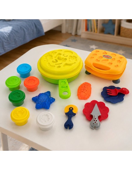 WOOPIE Knete Set Küche Waffelautomat 39-tlg.