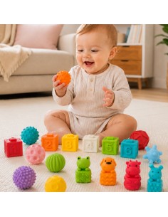WOOPIE BABY Sensorik-Puzzle Squeeze, 20-tlg. – Zählen & Klang 2
