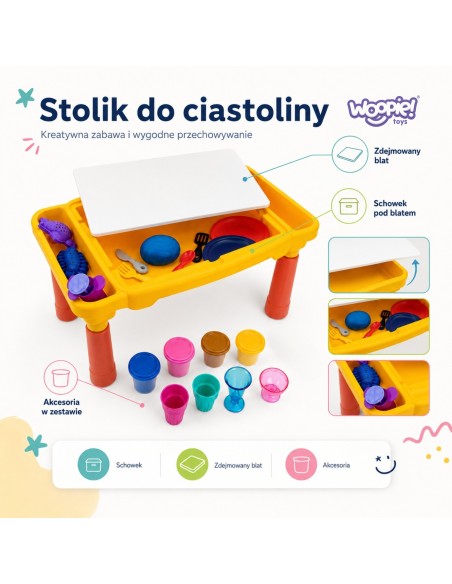 Staliukas su tešlėmis KEYLUCKER - Kūrybinis rinkinys 40 el