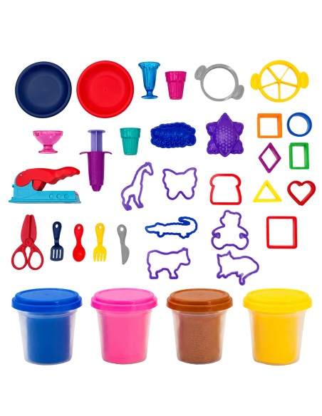 Tisch mit Knetmasse KEYLUCKER – Kreatives Set 40-tlg