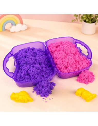 WOOPIE Kinetic Sand Set Dinosaurs Suitcase 19 pcs