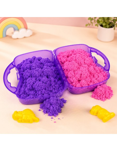 WOOPIE Kinetic Sand Set Dinosaurs Suitcase 19 pcs