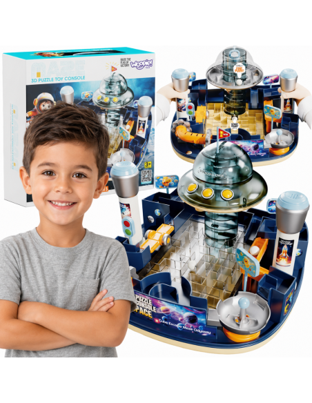 WOOPIE Puzzle 3D Kosminis labirintas įgūdžių lavinimo žaidimas Maze