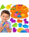 WOOPIE Kinetic Sand Set + Animal Molds Creative Fun