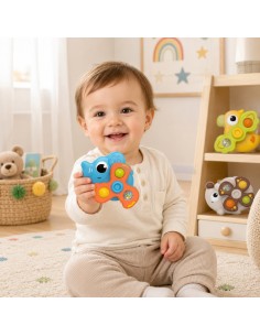 Woopie Baby besisukantys spineriai sensoriniai su siurbtukais, 3 vnt 2