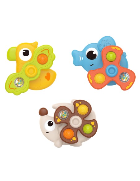 Woopie Baby Spinner Sensorisch mit Saugnapf 3-tlg.