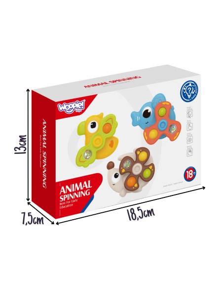 Woopie Baby Spinner Sensorisch mit Saugnapf 3-tlg.