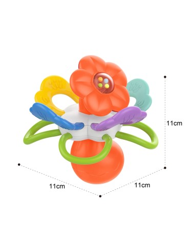 WOOPIE BABY barškutis-kramtukas sensorinė gėlytė 0m+