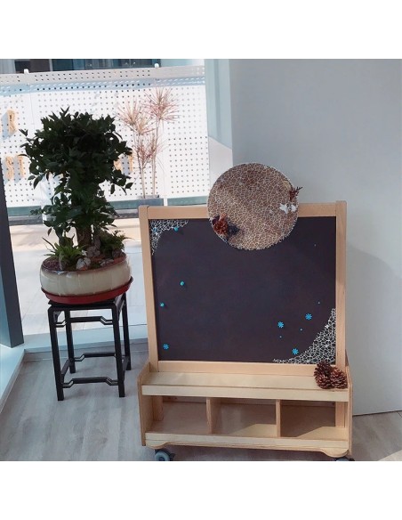 Double-sided Chalk and Magnetic Board MASTERKIDZ 60 cm