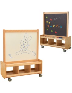 Dvipusė kreidinė ir magnetinė lenta MASTERKIDZ 60 cm