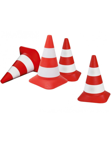 BIG Pachołki drogowe Zestaw 4 pachołków