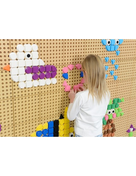 MASTERKIDZ Zestaw Kołeczków 64szt Figury Geometryczne STEM