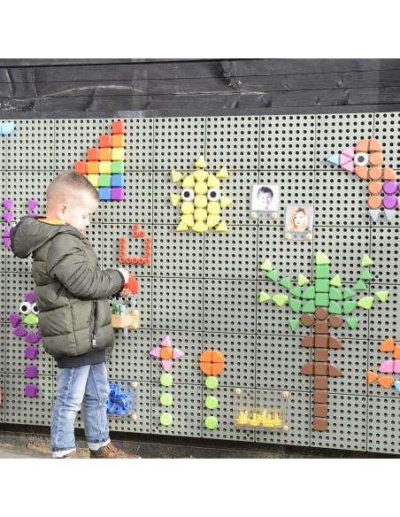 MASTERKIDZ Zestaw Kołeczków 64szt Figury Geometryczne STEM