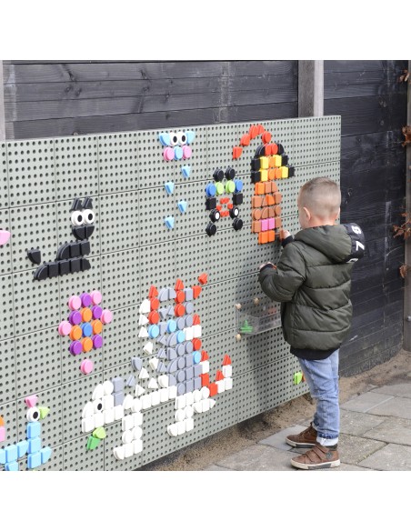 MASTERKIDZ Zestaw Kołeczków 64szt Figury Geometryczne STEM