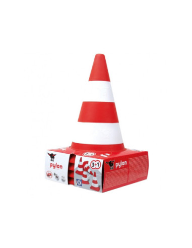 BIG Pachołki drogowe Zestaw 4 pachołków