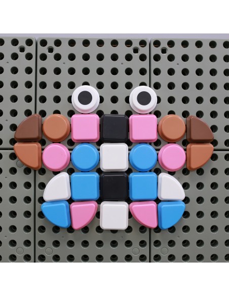 MASTERKIDZ Zestaw Kołeczków 64szt Figury Geometryczne STEM