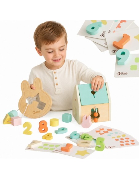 Pastell-Set für Babys CLASSIC WORLD – Erste Spielzeuge 12–18 Monate
