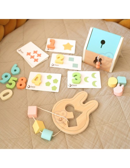 Pastell-Set für Babys CLASSIC WORLD – Erste Spielzeuge 12–18 Monate