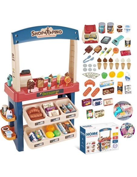 Supermarket Ice Cream Store 55 pcs. WOOPIE - Playing Shop
