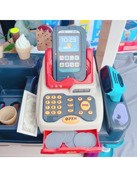 Sklep Supermarket z Lodami 55 el. WOOPIE - Zabawa w sklep