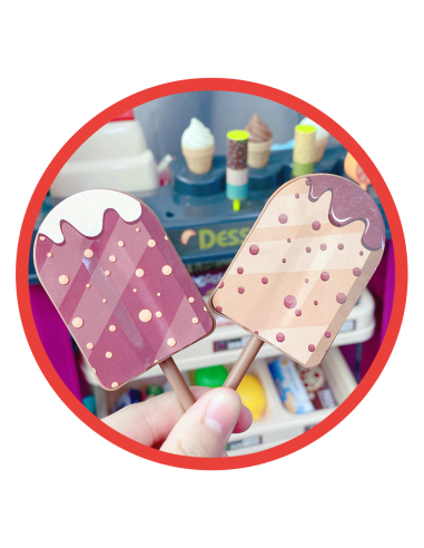 Supermarket Ice Cream Store 55 pcs. WOOPIE - Playing Shop
