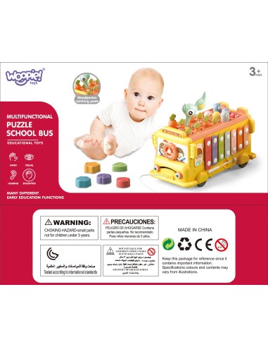 Interactive Montessori Bus 6 in 1 - Toy for Children +18m