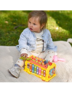 WOOPIE BABY Interaktywny Autobus Edukacyjny Młoteczek Cymbałki +18 m 2