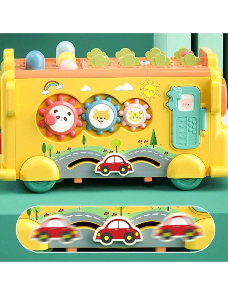 Interactive Montessori Bus 6 in 1 - Toy for Children +18m