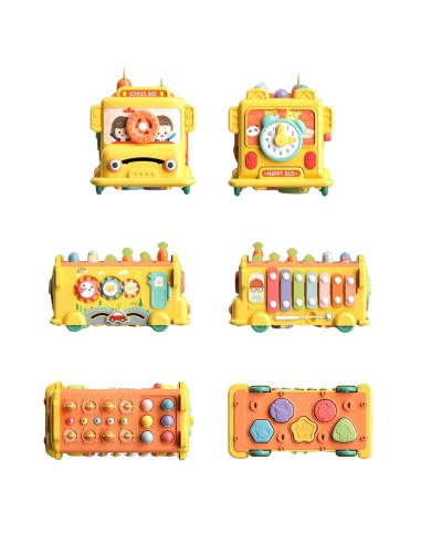 Interactive Montessori Bus 6 in 1 - Toy for Children +18m