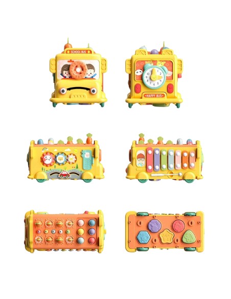 Interactive Montessori Bus 6 in 1 - Toy for Children +18m