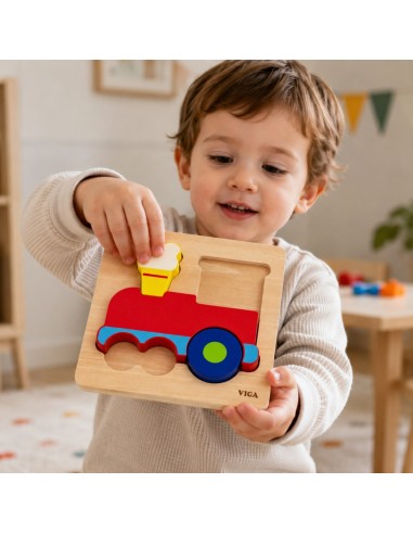 Holz-Puzzle Zug Viga – ideal für kleine Entdecker