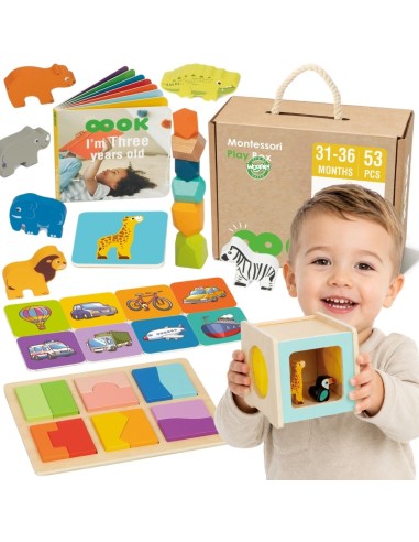 Montessori Play Box Woopie Green – Lernset für 31–36 Monate