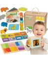 Montessori Play Box Woopie Green – Lernset für 31–36 Monate