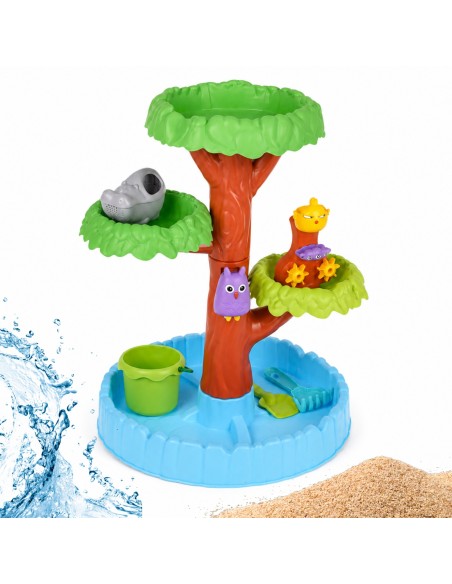 WOOPIE Water Table 2 in 1 Sandbox Happy Tree - 8 accessories