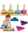 Montessori Wooden Shape Sorter Tooky Toy - Development and Learning Through Play