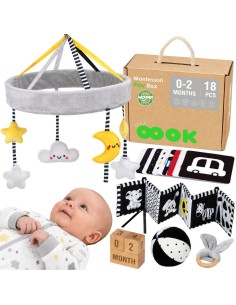 Lernbox für Babys 0–2 Monate Montessori – WOOPIE GREEN