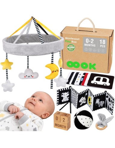 Lernbox für Babys 0–2 Monate Montessori – WOOPIE GREEN