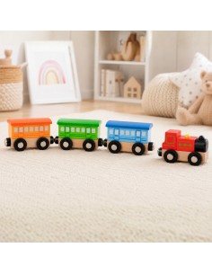 VIGA Zubehör-Set für die Bahn – Klassischer Zug für Kinder 2