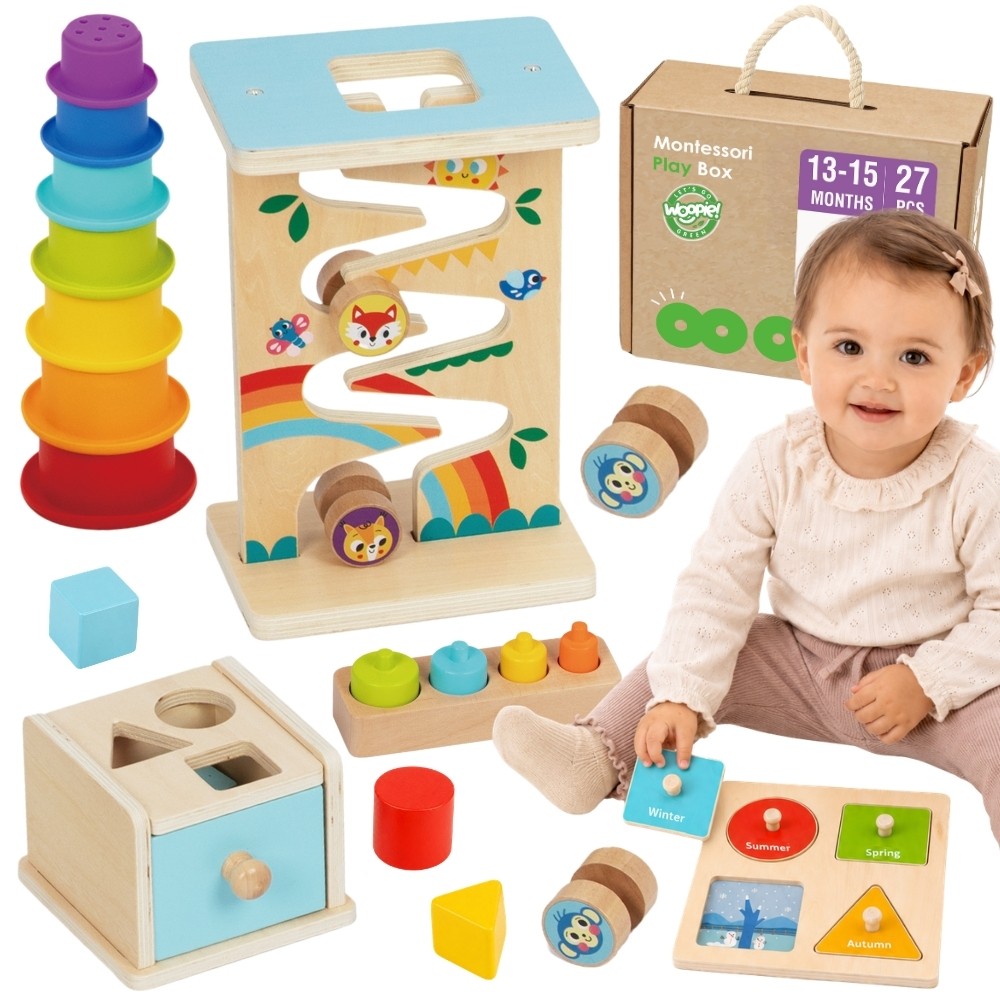 roheline karp 13-15m sensoorne – WOOPIE roheline karp 61 13-15m Montessori arendav sensoorne FSC