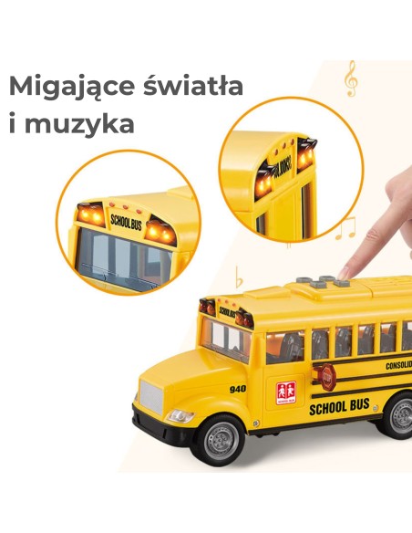 WOOPIE Interaktiver Elektro-Schulbus 1:20 – Spielzeug